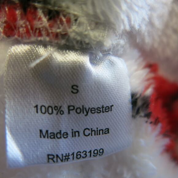 Christmas Pajama Pants Trees Ornaments Size S Women White Multi Fleece Warm Cozy - Picture 7 of 8